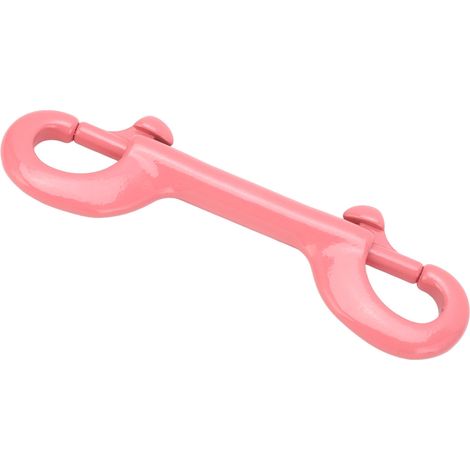Mousqueton double en acier inoxydable 316, 90 mm, à ouverture rapide, pour ceinture de lestage de gilet stabilisateur, rose poudré (1/5)
