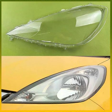 Application pour Honda Fit Jazz Hatchback 2011 2012 2013 : Boîtier transparent pour phares avant, lentille, cache en verre, abat-jour (1/5)