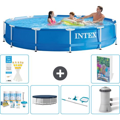 Frame Pool Rund - 366x76 cm - 7-teilig S162