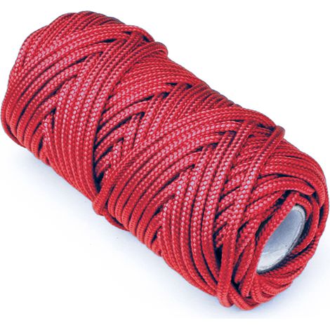 Treccia per veneziana in polipropilene Ø 3 mm. rosso 20 mt.