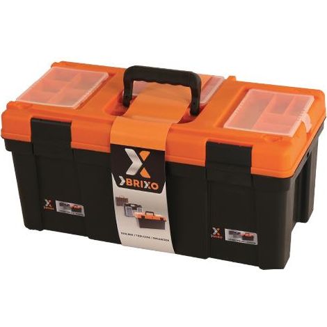 Cassetta portautensili Brixo in plastica con poraminuterie 59x30x28cm 2pz