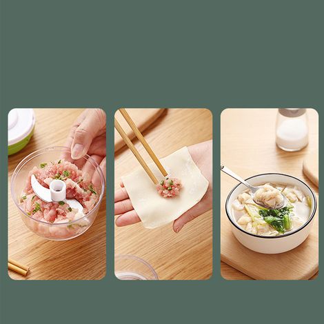Hachoir à ail manuel haute efficacité, mini hachoir à ail, broyeur d'ail domestique pour la cuisine, rose (1/5)