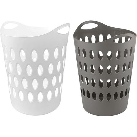 1 x Grey Tall Large Flexi Laundry Baskets