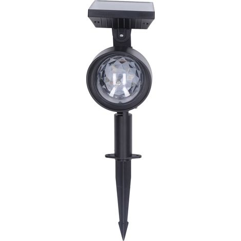 Projecteur solaire 2 en 1, éclairage paysager RGB rotatif étanche pour la décoration de cour