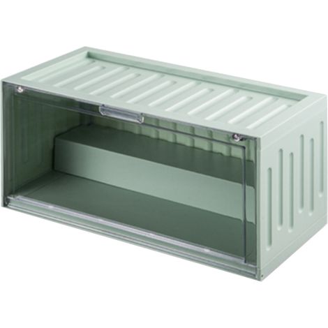 Boîte de rangement pour figurines, protection antistatique, vitrine transparente verte (1/5)