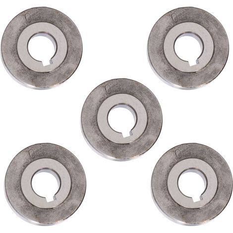 Lot de 5 rouleaux d'entraînement pour fil de soudure en acier à roulement gorges 0.8-1.0mm diamètre 12-35mm pour machine à souder OTC (1/5)