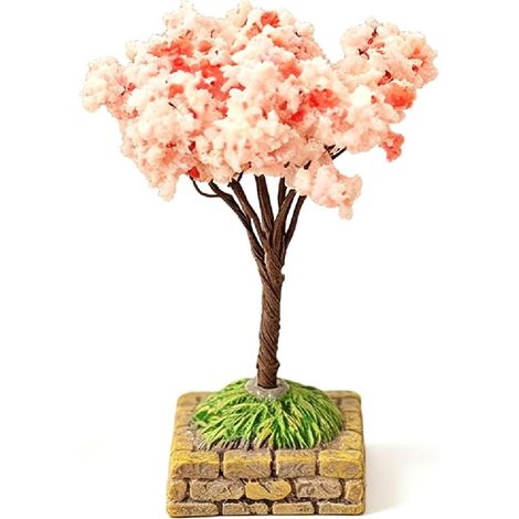 Handmade Artificial Cherry Tree Model, Miniature Rose 4 (1/5)