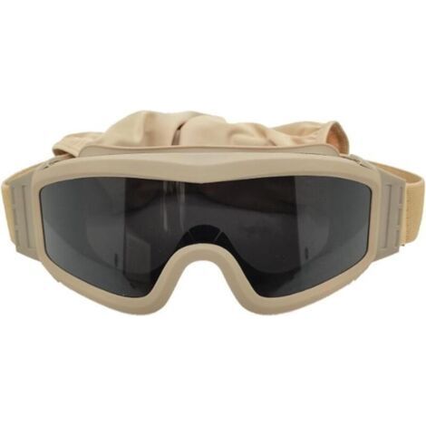 Lunettes de protection pour le désert, lunettes de cyclisme en plein air, protection contre le vent et le sable - Kaki (1/4)
