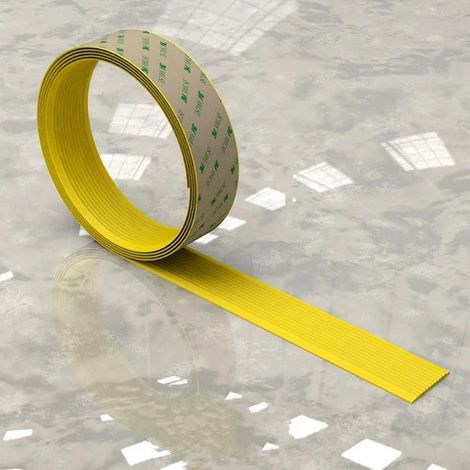 Nastro antiscivolo autoadesivo in morbido PVC da 100cm Colore - Giallo (1/5)