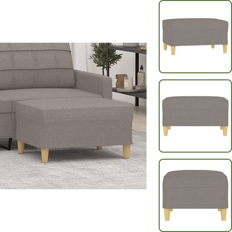 Poggiapiedi per poltrona - vidaXL Poggiapiedi Tortora 70x55x41 cm in Tessuto - Poggiapiedi in compensato