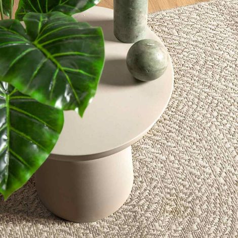 vidaXL Tappeto ZIZUR Crema 160x230 cm Aspetto Iuta Interni ed