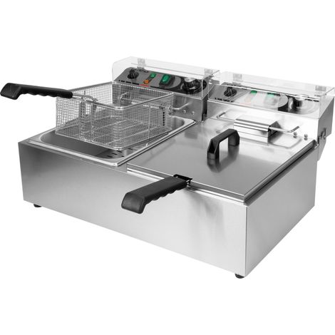 Friggitrice commerciale 2x6L 2x3000W 425x580x305mm