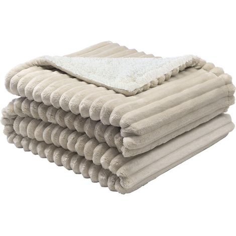Jaraíz beige/weiße Heizdecke 160W 160x120cm