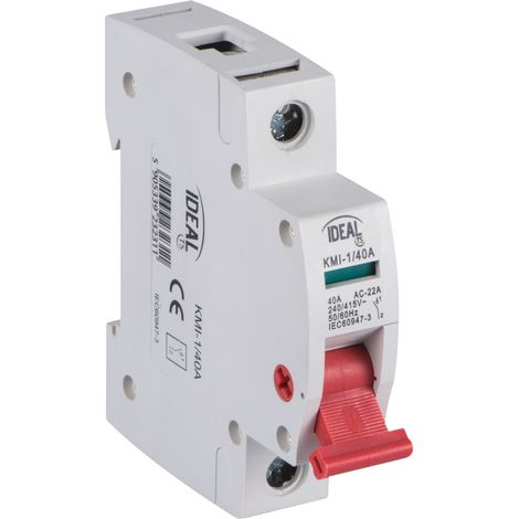 Interruptor-seccionador modular 40A 1P KMI-1/40A 23231 (1/2)