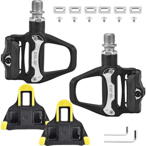 Pedali per bici da corsa, tacchette e accessori di montaggio, riparazione e sostituzione dei pedali per bici, pedali a sgancio rapido SDS per Gravel MTB, ciclismo su lunghe distanze, attività all'aper