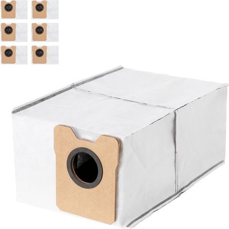 Sacchetti di ricambio per la polvere compatibili con l'aspirapolvere robot Eufy Omni C20 - Rimovibili - Grande capacità - Confezione da 6 inclusi