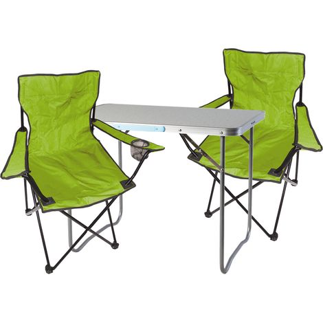 3-teiliges Campingmöbel Set lime-MMC330870+2xMPO2470 (1/5)