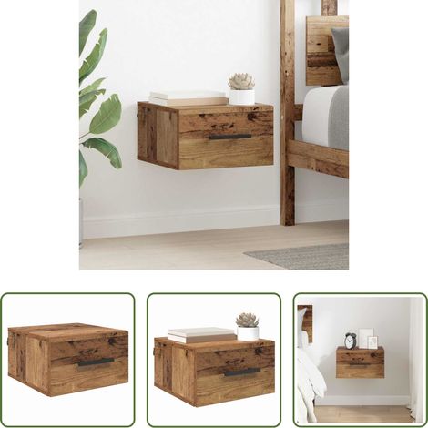 Rangement moderne - Cabinet de chevet Bois ancien 35 x 35 x 20 cm Bois d'ingénierie (1/5)