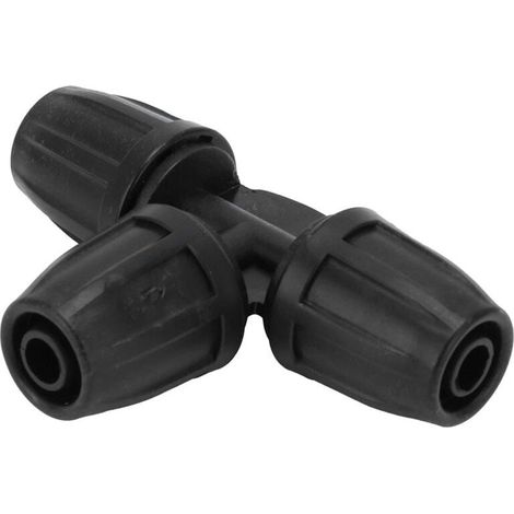 Connecteur en Te, 10 Pices 8/11 Te Barbele avec Connecteur de Tuyau de Verrouillage Adaptateur 3 Voies Joints de Conduite d'eau pour Systme D'irrigation Goutte Goutte de Tuyau (1/4)