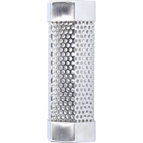 Tube fumoir en acier inoxydable 304, portable, hexagonal, stable, générateur de fumée pour barbecue, fumage à chaud et à froid des aliments grillés, 15,4 x 5 cm (6 pouces) (1/5)