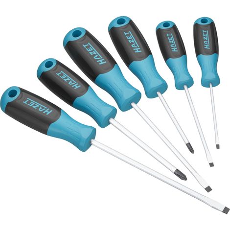 Tournevis 811/6, set de 6 pièces, profil cruciforme PH et fente, manche antidérapant à 3 composants pour une transmission de force élevée (1/5)