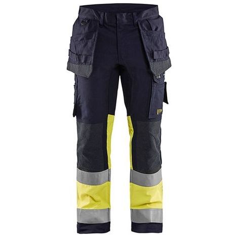 Pantalon de travail multinormes inhérent stretch 1487 - Marine/Jaune fluo 4XL - FR(58) - SE(C64) - Standards (1/2)