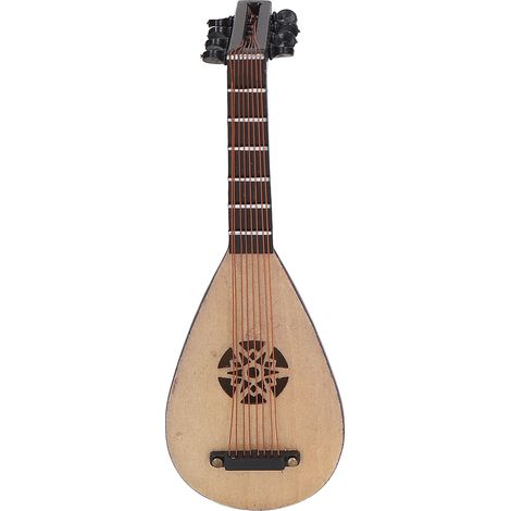 Ornements de luth miniatures, réplique de cerf-volant, guitare chinoise, instrument à cordes, décoration, instruments de musique miniatures pour maisons de poupées. (1/5)