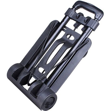Petit diable pliable à 2 roues, chariot à bagages portable et compact, idéal pour les voyages, le shopping et l'aéroport. (1/5)