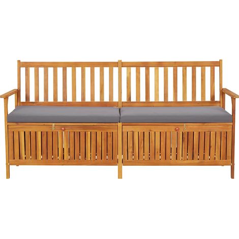 Maison Exclusive - Truhenbank mit Kissen 170 cm Massivholz Akazie (1/5)