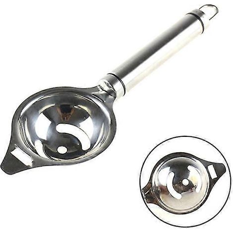 Séparateur de blanc d'œuf en acier inoxydable, passoire à œufs, ustensiles de cuisine (1/5)