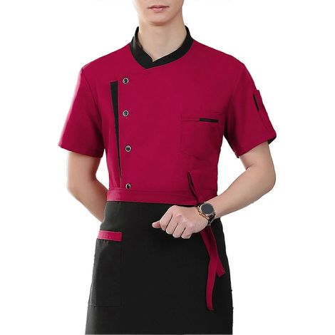 Ensemble pour personnel de cuisine – Col montant respirant avec tablier (1/5)