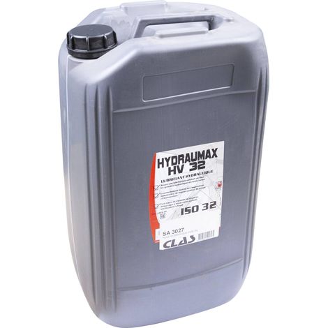 25 litres d'huile hydraulique HV32 (spécial ponts élévateurs) - SA 3027 - CLAS Equipements