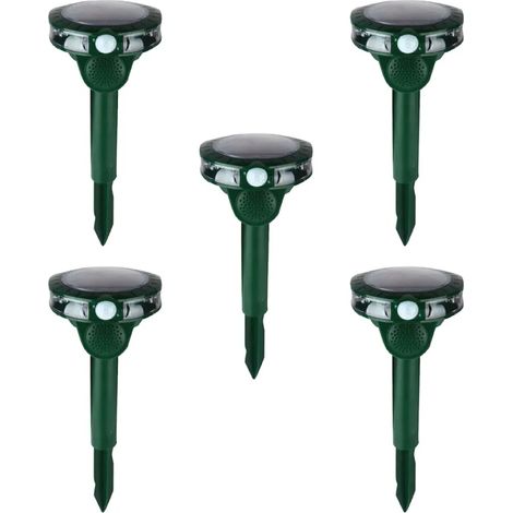 Lot de 5 Anti-nuisibles à ultrasons solaires (1/5)