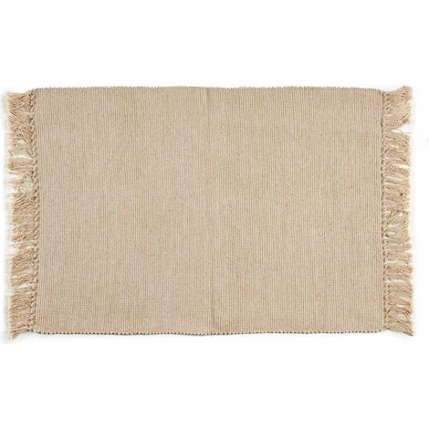 Tapis à franges, 100% coton, 180 x 120 cm (1/4)