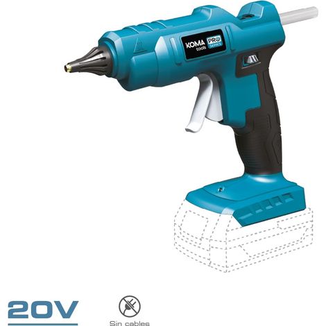 Pistola termofusible 20 v barra de silicona de ø11 mm