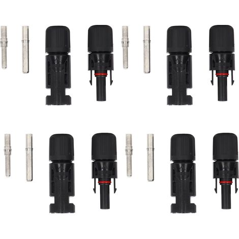 Lot de 4 connecteurs photovoltaïques solaires 30 A CC 1000 V étanches (1/5)