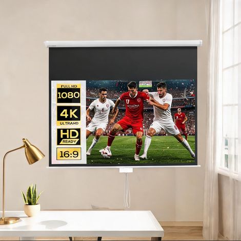 Toile de projection 4K 80 pouces avec finition mate en plastique (1/5)