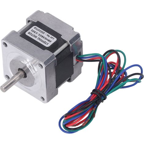 Moteur pas à pas 2 phases grande réactivité, couple élevé, faible bruit, DC7.8V, avec pilote DC20‑50V pour machine CNC, moteur pap rapide, torsion importante, silencieux. (1/5)