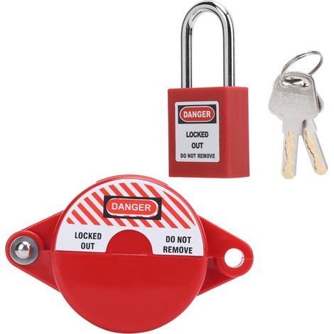 Cadenas de sécurité à valve pour compteur d'eau, chauffage au sol et gaz liquéfié (1/5)