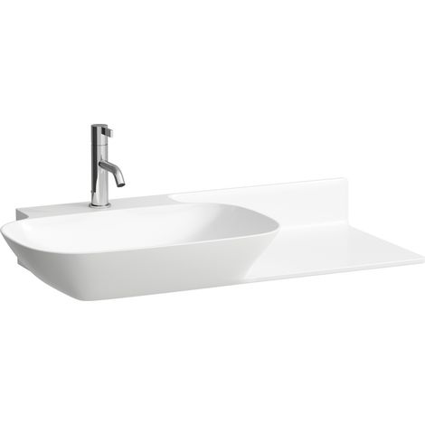 LAUFEN INO lavabo, 1 agujero para grifo, sin rebosadero, repisa