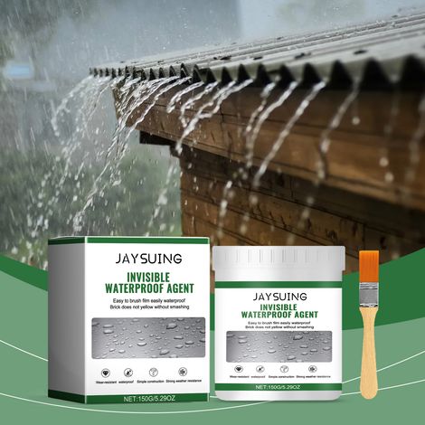 Transparentes, wasserabweisendes und auslaufsicheres Dichtmittel, unsichtbar und abriebfest – 150 g + Pinsel 1 -- BIEMMEDUE (1/5)