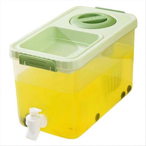 4L boisson distributeur pour fridge transparent leakproof récipient avec robinet et lid ideal pour cold drinks et juices (1/5)