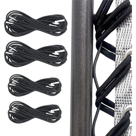 Elastisches Spannband für Liegestühle, universell, 4 Stück (2 x 2,2 m + 2 x 1,4 m), für Zero Gravity Relax Chair, elastischer Sessel, elastische Chaiselongue, lang ersetzt oben, kurz ersetzt unten (sc (1/4)