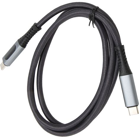 Câble USB-C vers USB-C multifonction, transfert de données 10 Gbit/s, alimentation PD 100 W, 8 kHz, 60 Hz, USB 3.2 avec affichage numérique pour la maison et le bureau. (1/5)