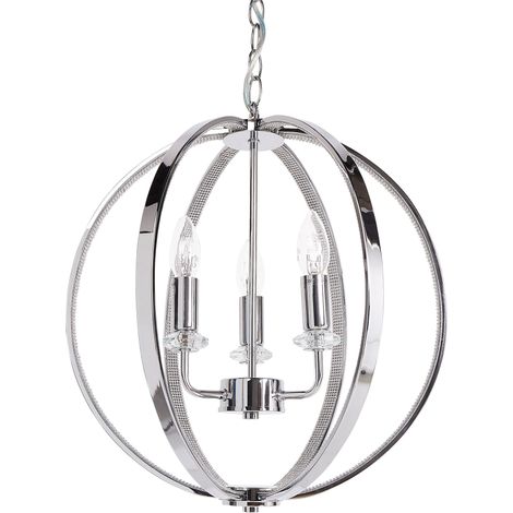 Kronleuchter TENOIRO Metall Silber