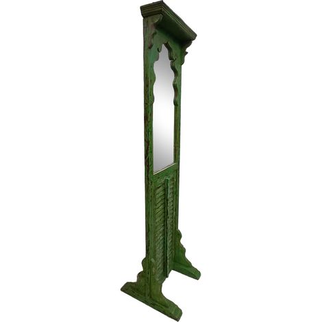 Espejo de madera verde 53x50x196h cm