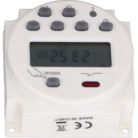 Minuterie programmable, relais temporisé, contrôleur d'alimentation CA 220 V pour appareils électroménagers (1/5)