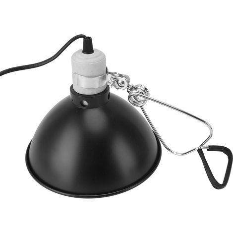 Lampe chauffante pour reptiles 300 W avec abat-jour ignifugé, construction en acier inoxydable, UVB et UVA, pour lézards, tortues et serpents, prise européenne 220 V. (1/5)