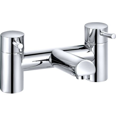 Chrome Bath Filler Mixer Tap Designer Bathroom Tub Lever Faucet (1/5)