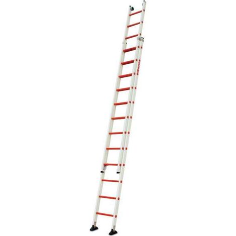 Escalera extensible de 2 tramos de fibra de vidrio Peldaños 12-12 2TFVE-350 FARAONE (1/4)